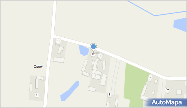 Stary Osów, Stary Osów, 9a, mapa Stary Osów