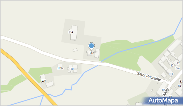 Stary Paczków, Stary Paczków, 112, mapa Stary Paczków