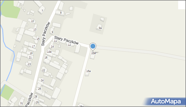 Stary Paczków, Stary Paczków, 12a, mapa Stary Paczków