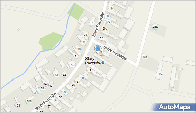Stary Paczków, Stary Paczków, 37, mapa Stary Paczków