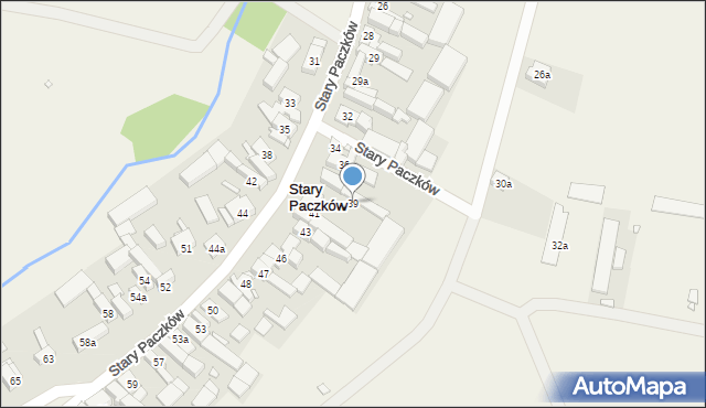 Stary Paczków, Stary Paczków, 39, mapa Stary Paczków