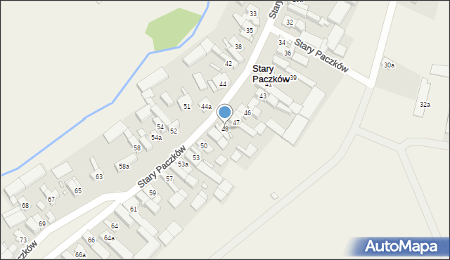 Stary Paczków, Stary Paczków, 48, mapa Stary Paczków