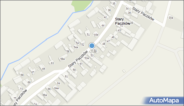 Stary Paczków, Stary Paczków, 50a, mapa Stary Paczków