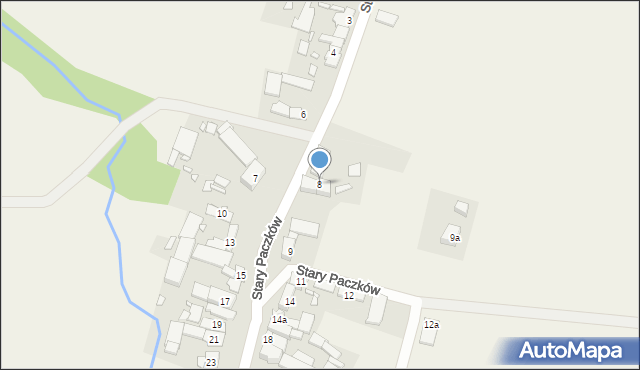 Stary Paczków, Stary Paczków, 8, mapa Stary Paczków