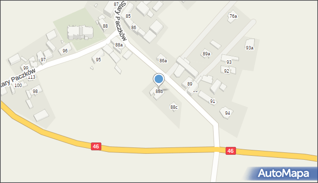 Stary Paczków, Stary Paczków, 88b, mapa Stary Paczków