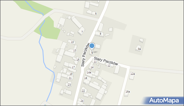 Stary Paczków, Stary Paczków, 9, mapa Stary Paczków