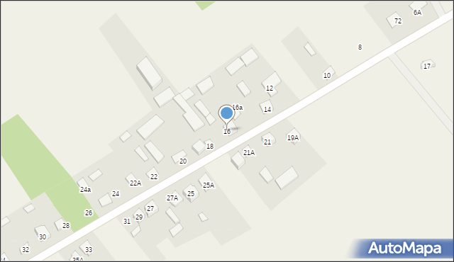 Stary Pawłów, Stary Pawłów, 16, mapa Stary Pawłów