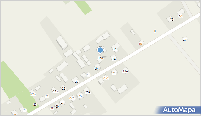 Stary Pawłów, Stary Pawłów, 16a, mapa Stary Pawłów