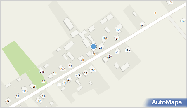 Stary Pawłów, Stary Pawłów, 18, mapa Stary Pawłów