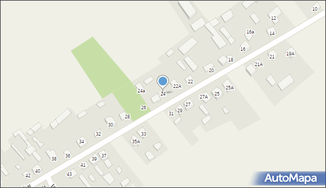 Stary Pawłów, Stary Pawłów, 24, mapa Stary Pawłów