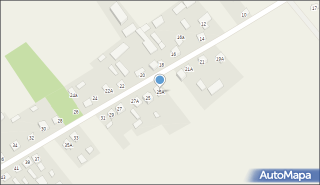 Stary Pawłów, Stary Pawłów, 25A, mapa Stary Pawłów