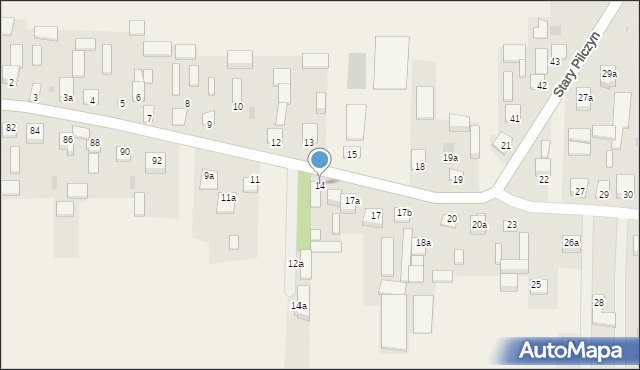 Stary Pilczyn, Stary Pilczyn, 14, mapa Stary Pilczyn