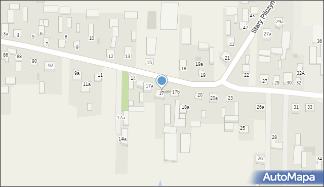 Stary Pilczyn, Stary Pilczyn, 17, mapa Stary Pilczyn