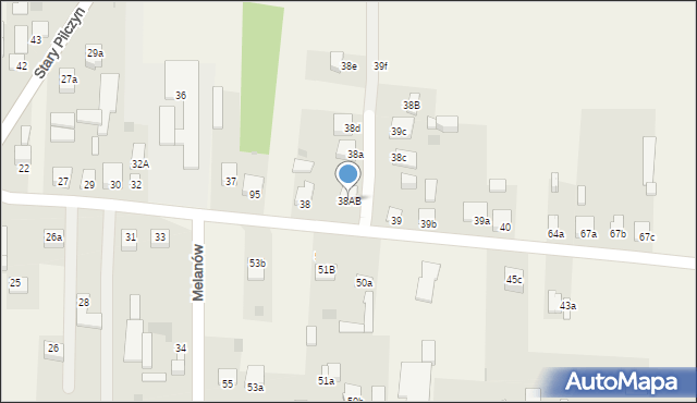 Stary Pilczyn, Stary Pilczyn, 38AB, mapa Stary Pilczyn