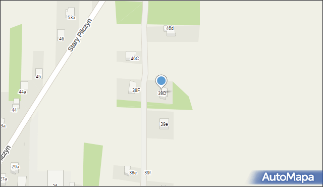 Stary Pilczyn, Stary Pilczyn, 39D, mapa Stary Pilczyn