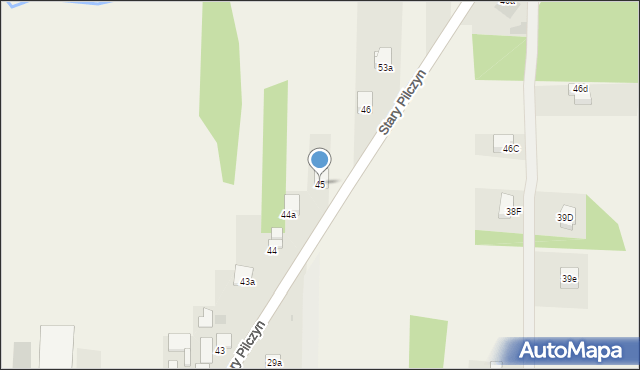 Stary Pilczyn, Stary Pilczyn, 45, mapa Stary Pilczyn