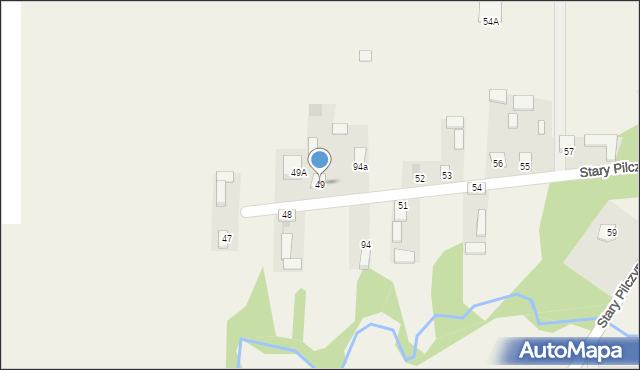 Stary Pilczyn, Stary Pilczyn, 49, mapa Stary Pilczyn