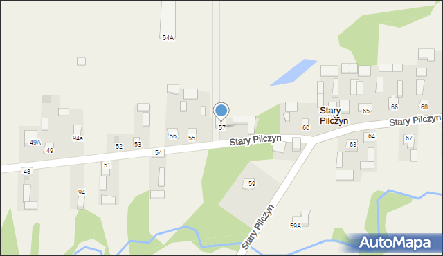 Stary Pilczyn, Stary Pilczyn, 57, mapa Stary Pilczyn