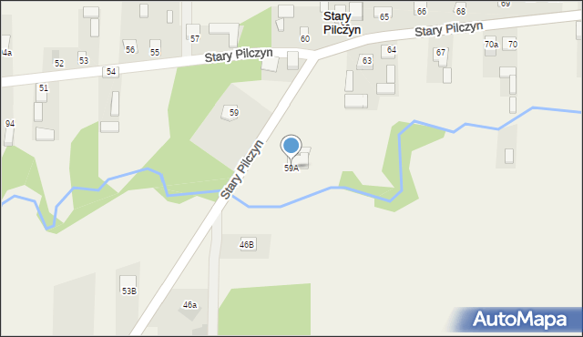 Stary Pilczyn, Stary Pilczyn, 59A, mapa Stary Pilczyn