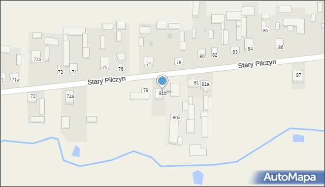 Stary Pilczyn, Stary Pilczyn, 81b, mapa Stary Pilczyn