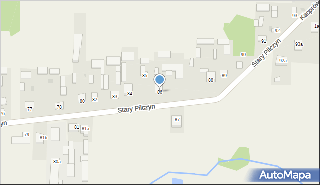 Stary Pilczyn, Stary Pilczyn, 86, mapa Stary Pilczyn