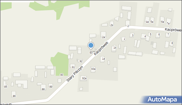 Stary Pilczyn, Stary Pilczyn, 93, mapa Stary Pilczyn