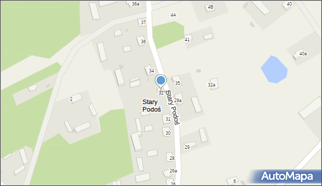 Stary Podoś, Stary Podoś, 33, mapa Stary Podoś