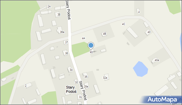 Stary Podoś, Stary Podoś, 41, mapa Stary Podoś