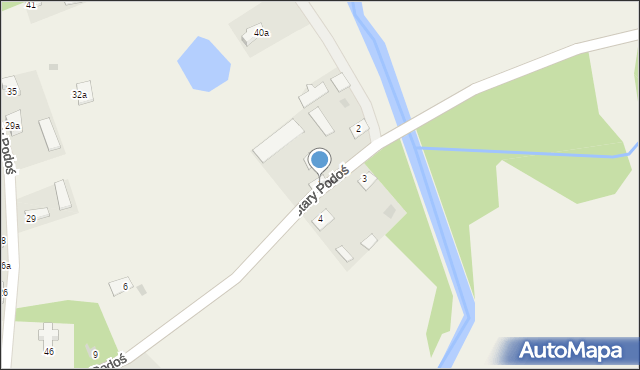 Stary Podoś, Stary Podoś, 5, mapa Stary Podoś