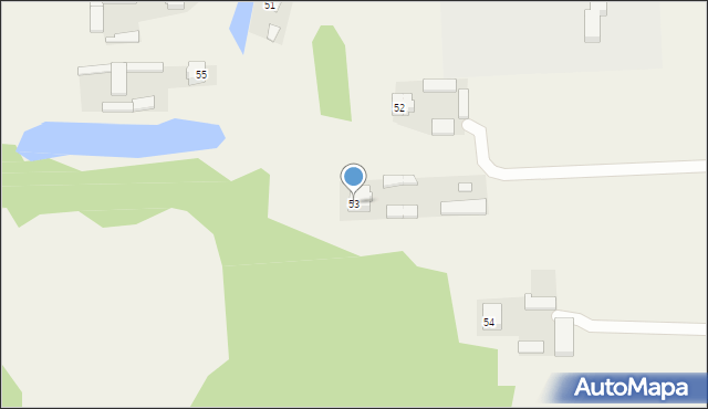 Stary Pożóg, Stary Pożóg, 53, mapa Stary Pożóg