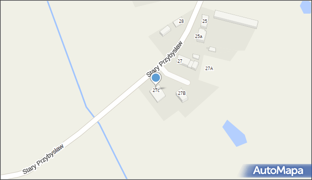 Stary Przybysław, Stary Przybysław, 27c, mapa Stary Przybysław