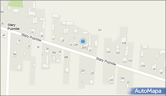 Stary Puznów, Stary Puznów, 23, mapa Stary Puznów