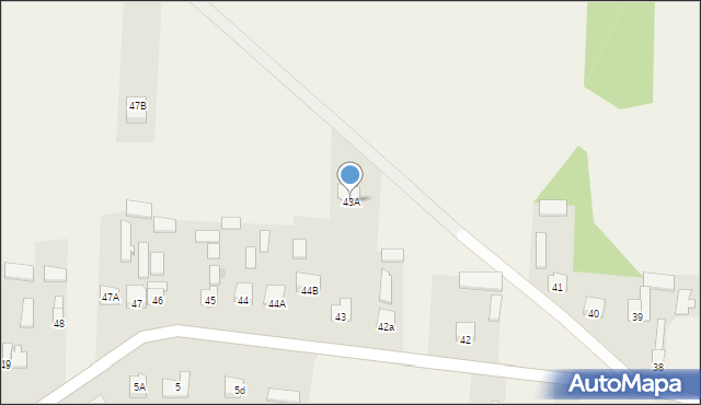 Stary Puznów, Stary Puznów, 43A, mapa Stary Puznów