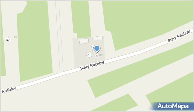 Stary Rachów, Stary Rachów, 21, mapa Stary Rachów