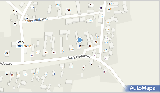 Stary Raduszec, Stary Raduszec, 37, mapa Stary Raduszec