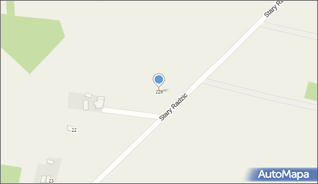 Stary Radzic, Stary Radzic, 22b, mapa Stary Radzic