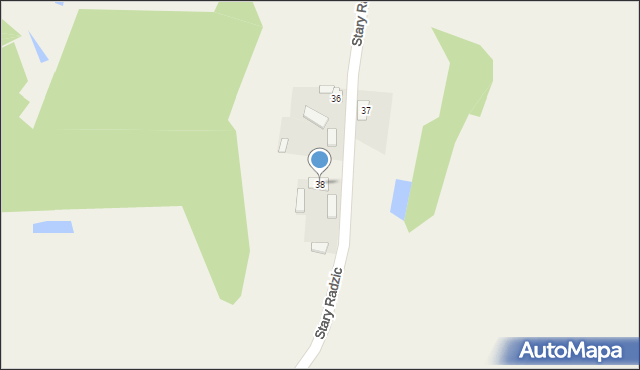 Stary Radzic, Stary Radzic, 38, mapa Stary Radzic