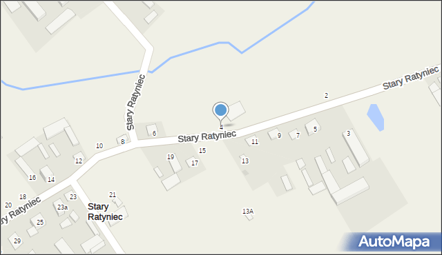 Stary Ratyniec, Stary Ratyniec, 4, mapa Stary Ratyniec