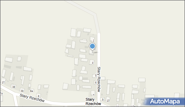 Stary Rzechów, Stary Rzechów, 3, mapa Stary Rzechów