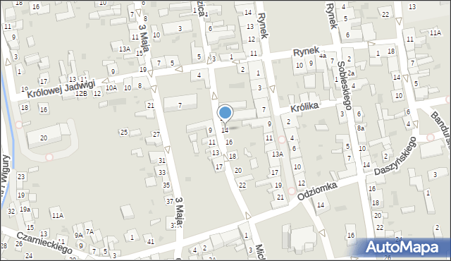 Stary Sącz, Staszica Stanisława, 14, mapa Stary Sącz