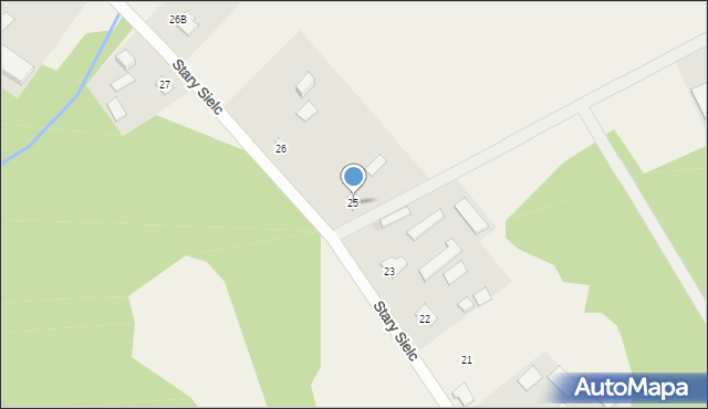 Stary Sielc, Stary Sielc, 25, mapa Stary Sielc