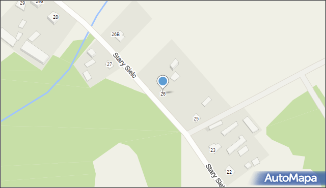 Stary Sielc, Stary Sielc, 26, mapa Stary Sielc