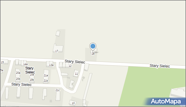 Stary Sielec, Stary Sielec, 18, mapa Stary Sielec