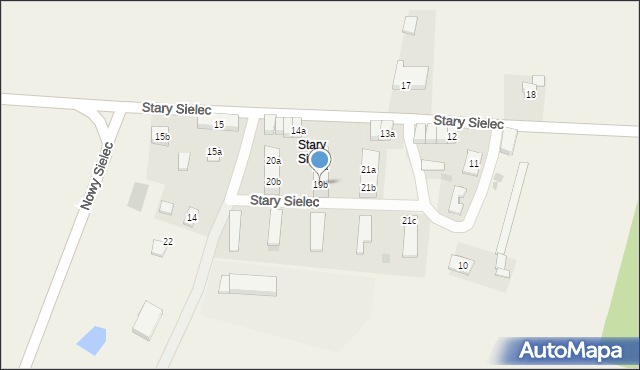 Stary Sielec, Stary Sielec, 19b, mapa Stary Sielec