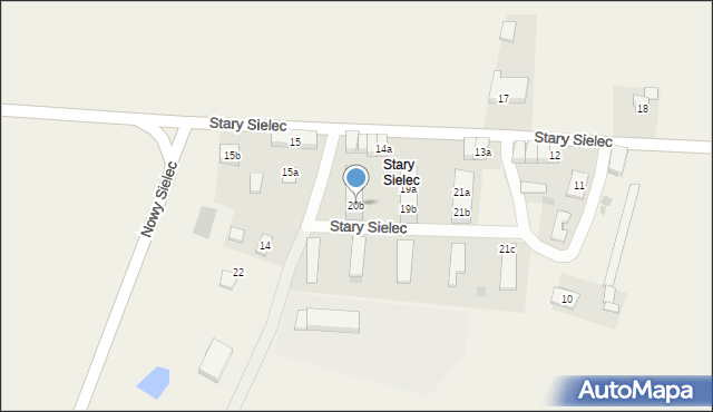 Stary Sielec, Stary Sielec, 20b, mapa Stary Sielec