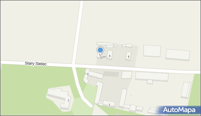 Stary Sielec, Stary Sielec, 7a, mapa Stary Sielec