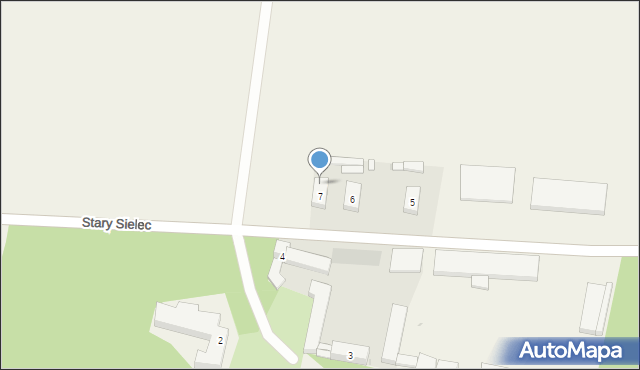 Stary Sielec, Stary Sielec, 7b, mapa Stary Sielec