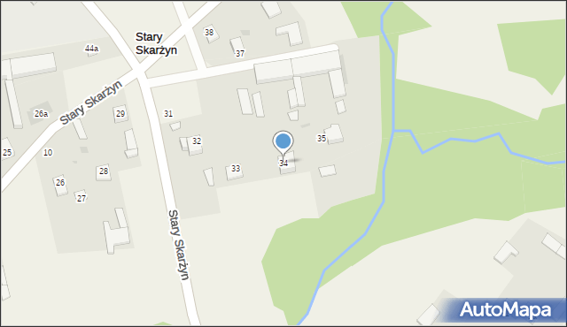 Stary Skarżyn, Stary Skarżyn, 34, mapa Stary Skarżyn