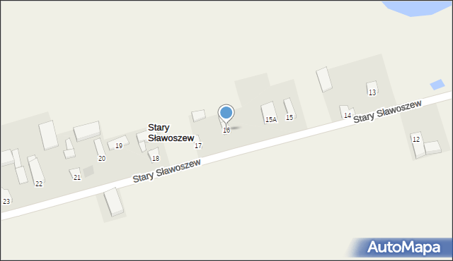 Stary Sławoszew, Stary Sławoszew, 16, mapa Stary Sławoszew