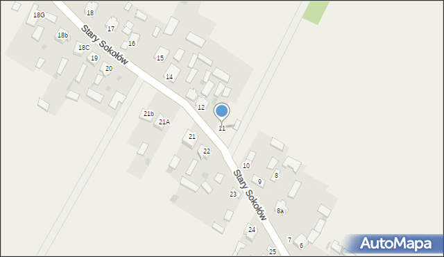 Stary Sokołów, Stary Sokołów, 11, mapa Stary Sokołów